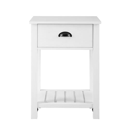 Walker Edison 18" 1-Drawer Country Side Table